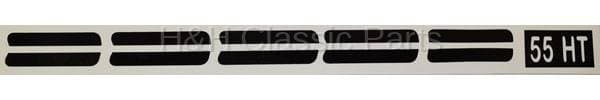 Upper Paint Divider Decals Black