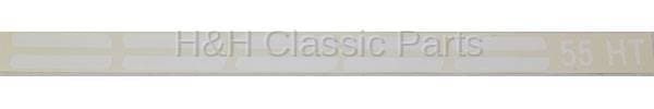 Upper Paint Divider Decals White
