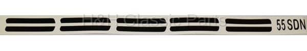 Upper Paint Divider Decals Black