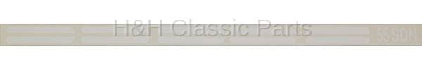 Upper Paint Divider Decals White