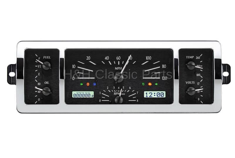 Dakota Digital VHX Gauge System Black Alloy White