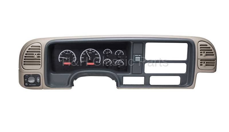 Dakota Digital VHX Gauge System Black Alloy Red
