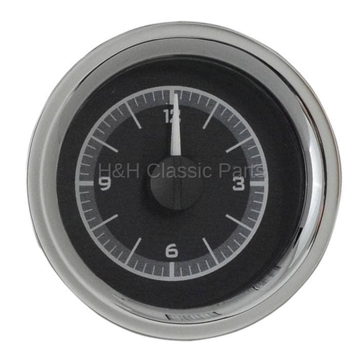 Dakota Digital VHX Gauge System Clock Black Alloy Red
