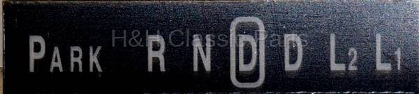 Shift Indicator Lens