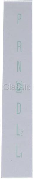 Console Shifter Indicator Lens