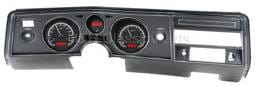 Dakota Digital VHX Gauge System Black Alloy Red