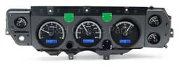 Dakota Digital VHX Gauge System Black Alloy Blue