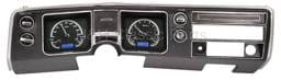 Dakota Digital VHX Gauge System Black Alloy Blue
