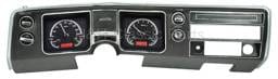 Dakota Digital VHX Gauge System Black Alloy Red
