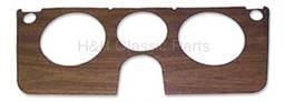 Woodgrain Dash Decal without Gauges