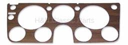 Woodgrain Dash Decal with Gauges