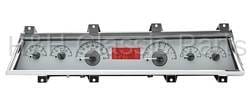 Dakota Digital VHX Gauge System Silver Alloy Red