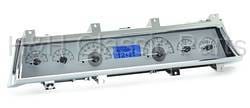 Dakota Digital VHX Gauge System Silver Alloy Blue