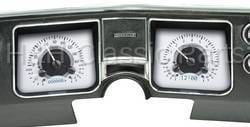 Dakota Digital VHX Gauge System Silver Alloy White