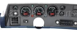 Dakota Digital VHX Gauge System Black Alloy Red