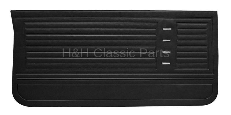 Front Door Panels Black