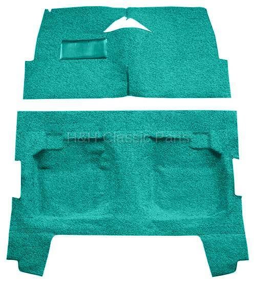 Turquoise Tuxedo Carpet