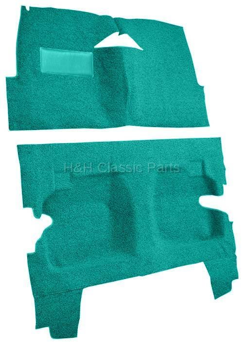 Turquoise Tuxedo Carpet thumbnail 2