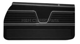Front Door Panels Black