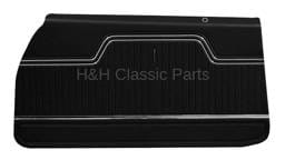 Front Door Panels Black