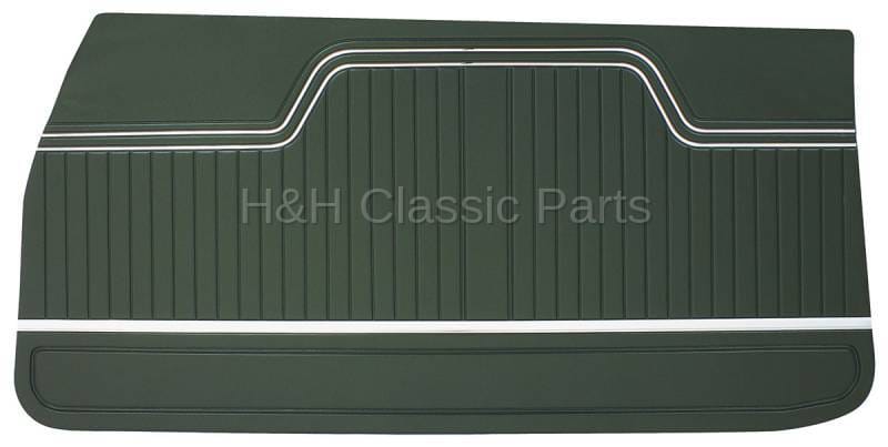 Front Door Panels Dark Green