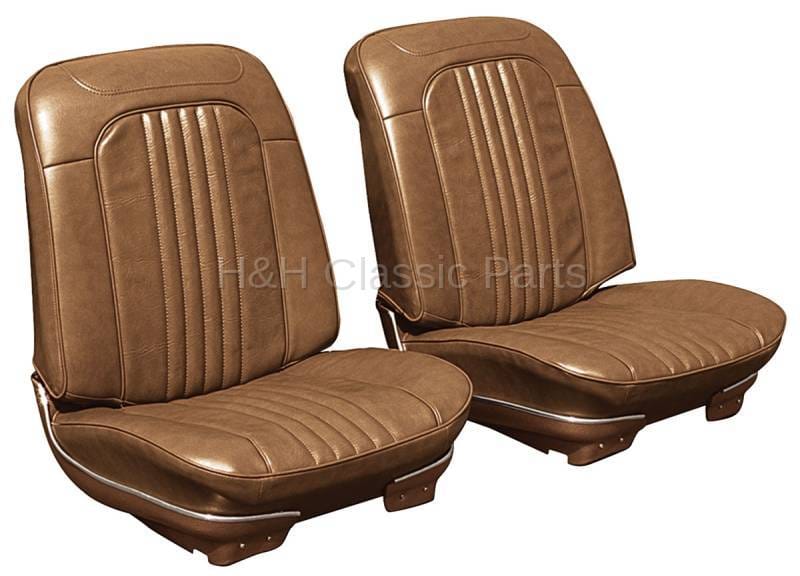 Front Seat Covers Dark Saddle