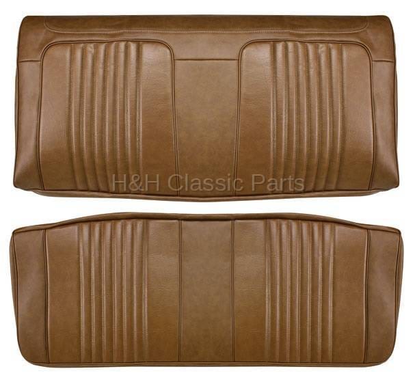 Rear Seat Covers Dark Saddle