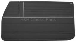 Front Door Panels Black