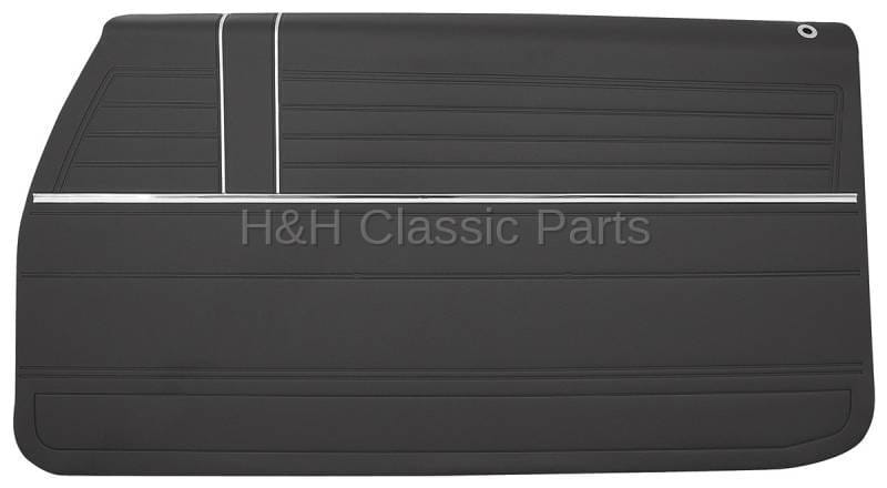 Front Door Panels Black