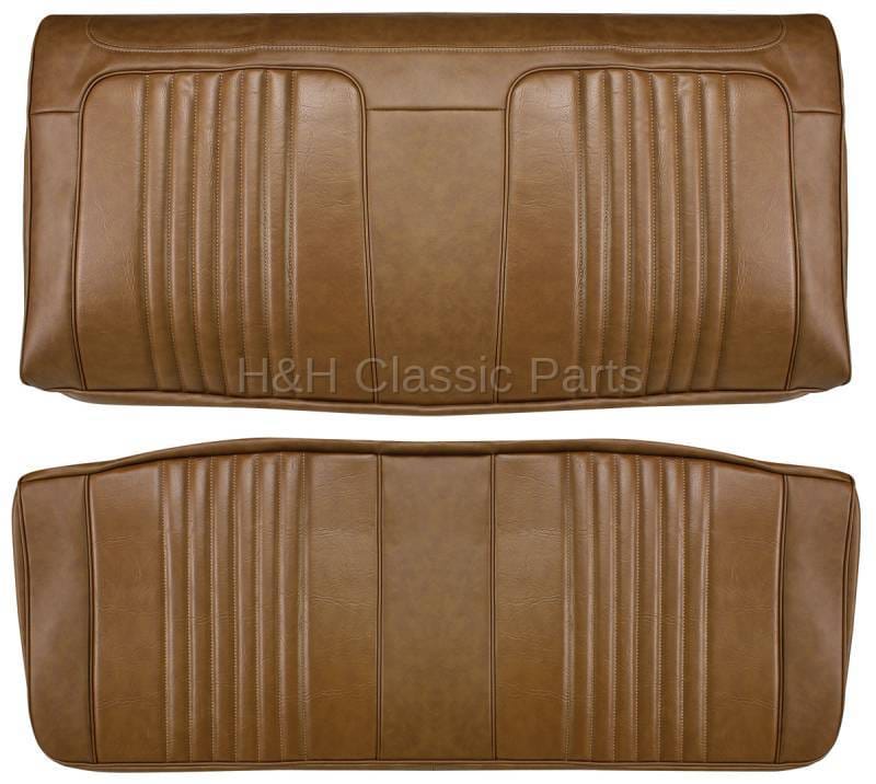 Rear Seat Covers Dark Saddle