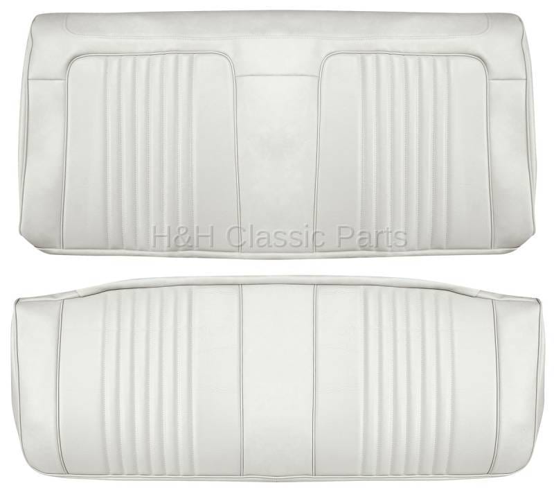 Rear Seat Covers White
