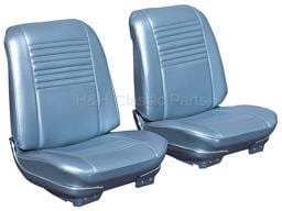 Front Seat Covers Light Blue