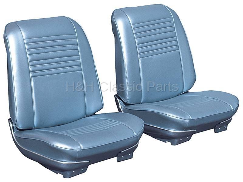 Front Seat Covers Light Blue