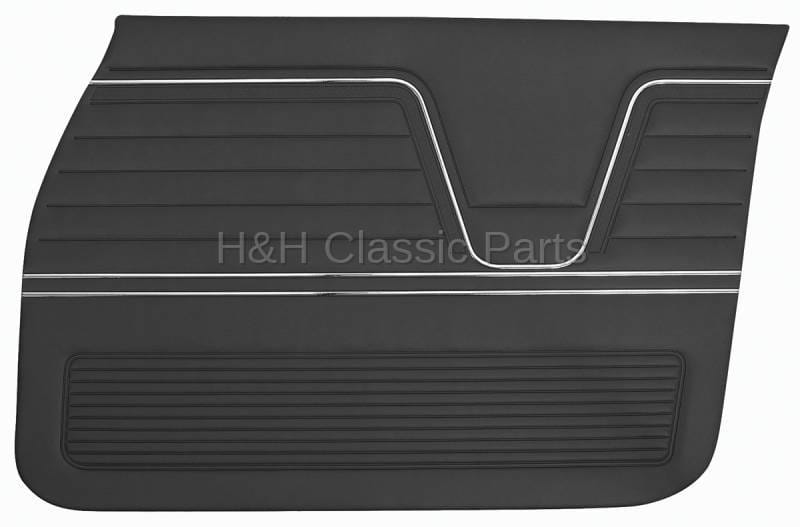 Front Door Panels Black