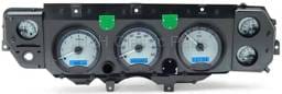 Dakota Digital VHX Gauge System Silver Alloy Blue