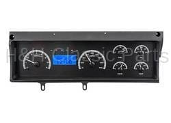 Dakota Digital VHX Gauge System Black Alloy Blue