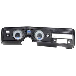 Dakota Digital VHX Gauge System Silver Alloy Blue