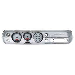 Dakota Digital VHX Gauge System Silver Alloy Red