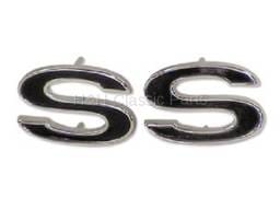 Front Fender Emblems Black