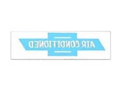 Window Air Conditioned Decal