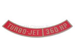 Turbo-Jet 360HP Air Cleaner Decal