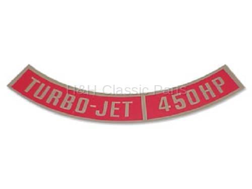 Turbo-Jet 450HP Air Cleaner Decal