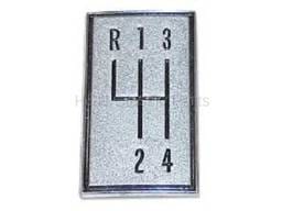 Console Shift Plate Emblem
