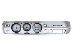 Dakota Digital VHX Gauge System Silver Alloy Blue