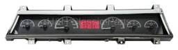 Dakota Digital VHX Gauge System Black Alloy Red