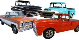 Chevy and GMC truck parts collage